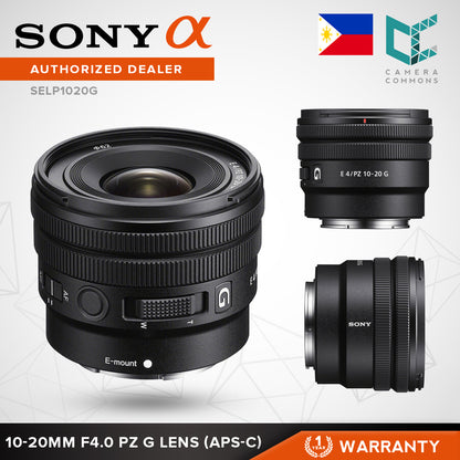Sony E 10-20mm f/4 PZ G Lens Ultra Wide Angle SELP1020G