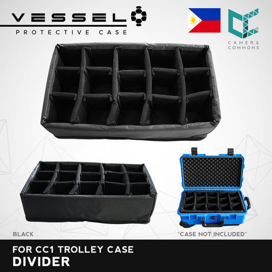 VESSEL Divider for CC1 Trolley Hard Case | Divider Only Camera Accessories