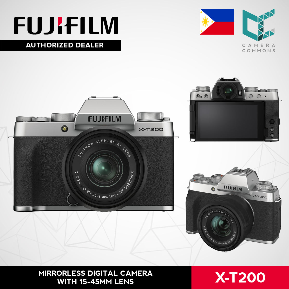 FUJIFILM X-T200 Mirrorless Digital Camera XT200