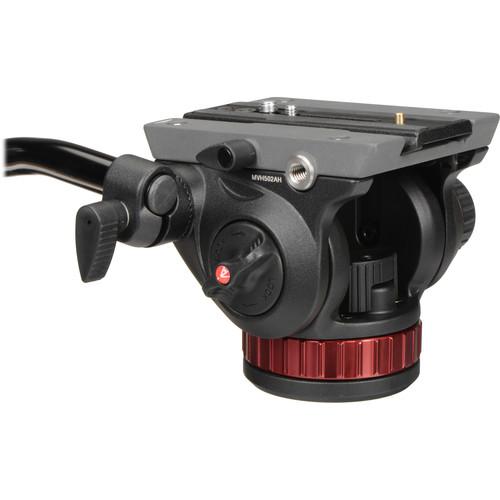 Manfrotto MVK502055XPRO3 MVH502AH Fluid Video Head with MT055XPRO3 Tripod