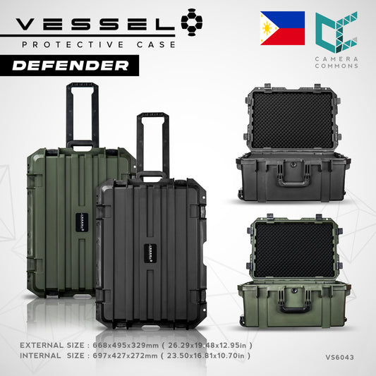 VESSEL DEFENDER VS6043 Portable Hard Case for Photography Equipment Tactical Instruments Tool Box and other devices