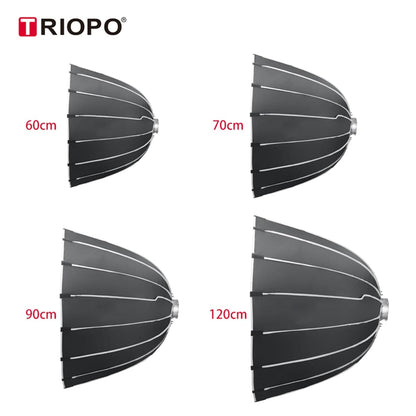 Triopo KP2-120 Hexadecagon Parabolic Softbox Bowens Mount 120cm 47.2inches for Studio Photography