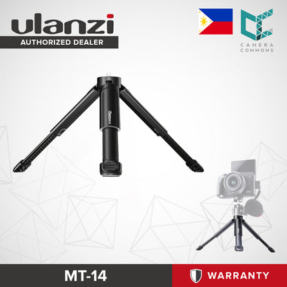 Ulanzi MT-14 Extendable Vlog Mini Tripod Anti-Retracting Lock 1/4 Base Anti-Skip Pad 2028