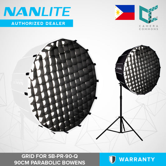 Nanlite Fabric Grid for Parabolic 90 Softbox Studio Light SB-PR-90-Q EC-PR90 GRID ONLY