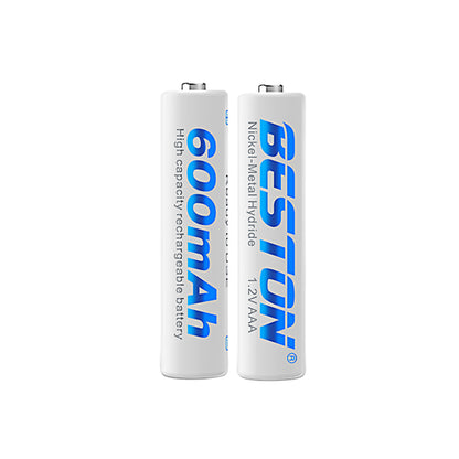 Beston 4pcs Pack AAA 600mAh Ni-MH Rechargeable Batteries