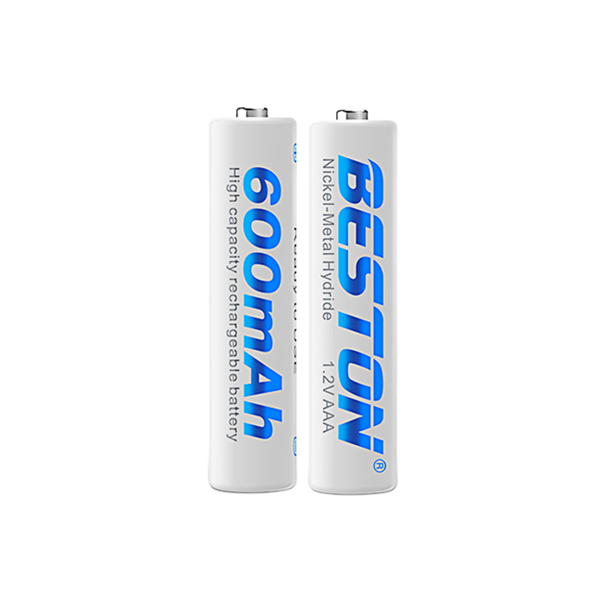 Beston 2pcs Pack AAA 600mAh Ni-MH Rechargeable Batteries