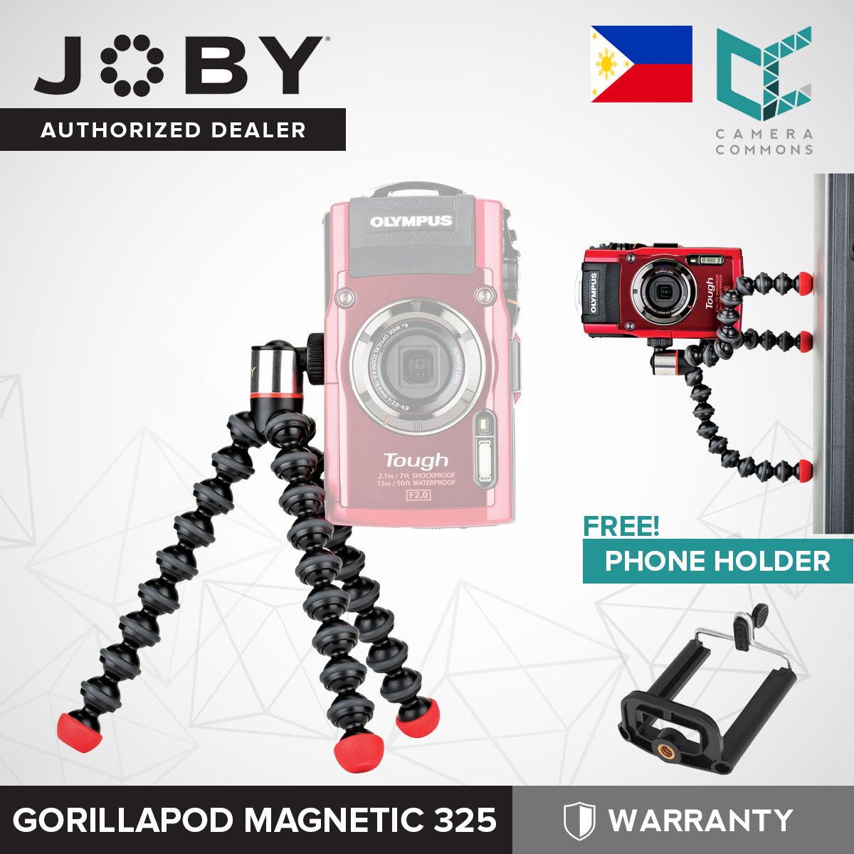 Joby GorillaPod Magnetic 325 Flexible Mini-Tripod (1506)