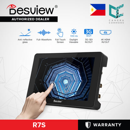 Desview R7S 7" Touch Screen 1000nits 1920ÃÂ1200 Field Monitor HDMI & 3G-SDI