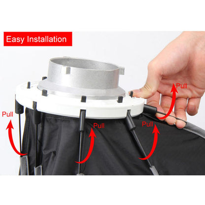 Triopo 65cm Softbox Bowens Mount Octagon Portable Umbrella for Studio Video Photography Outdoor