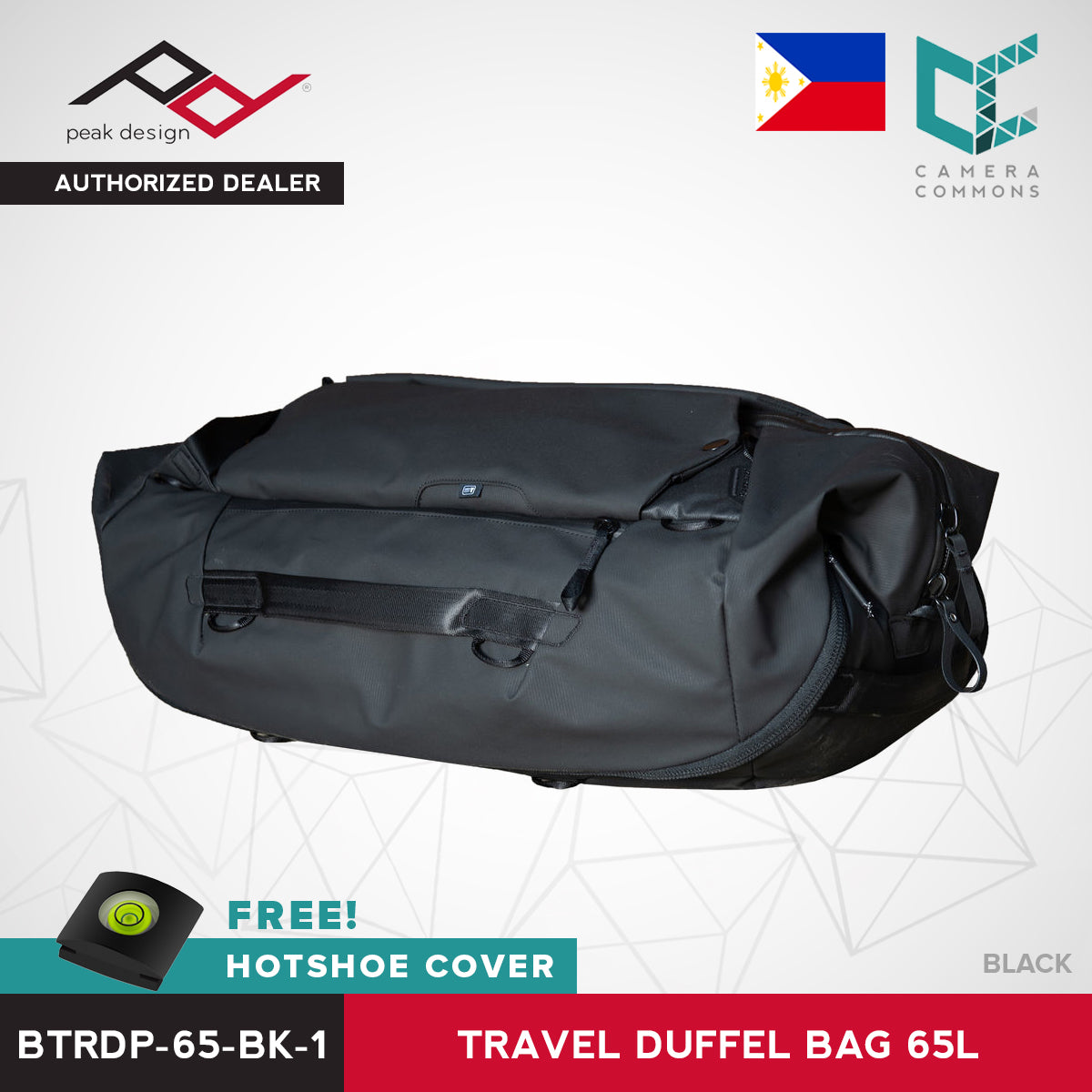 Peak Design Travel Duffelpack Bag 65L Black Sage Duffel Weekender