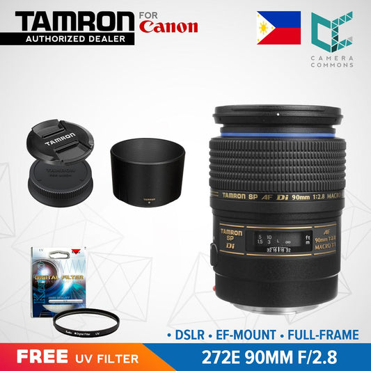 Tamron 272E SP 90mm f/2.8 Di Macro Autofocus Lens for Canon EOS