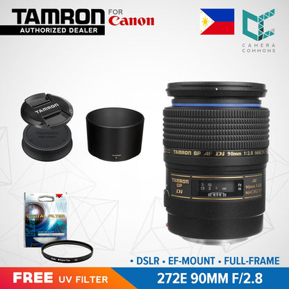 Tamron 272E SP 90mm f/2.8 Di Macro Autofocus Lens for Canon EOS