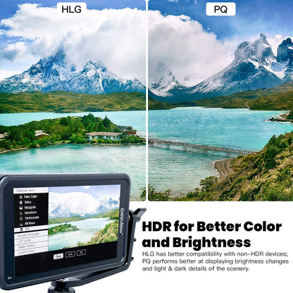 Desview R5 5.5 inch Touchscreen On-Camera Field Monitor 1920x1080 IPS with HDR/3D-Luts/Dual-use Battery System on-Camera-Touchscreen-Field-Monitor