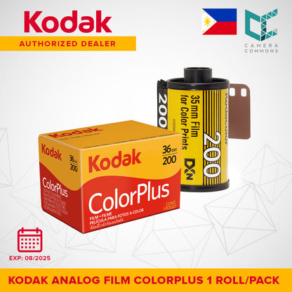 Kodak Films ColorPlus 200 ISO Color Print Negative Film 35mm 36 Exposures - 1 Roll