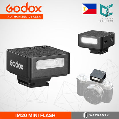 Godox iM20 iM22 iM30 Mini Manual Flash Shoe-Mounted Compact Portable Lightweight 6500K CCT