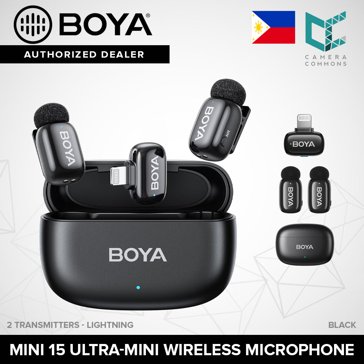 BOYA Mini Ultra-Mini Wireless Microphone System Tiny 2.4 GHz for Smartphone Mini12 Mini13ÃÂ Mini14ÃÂ Mini15
