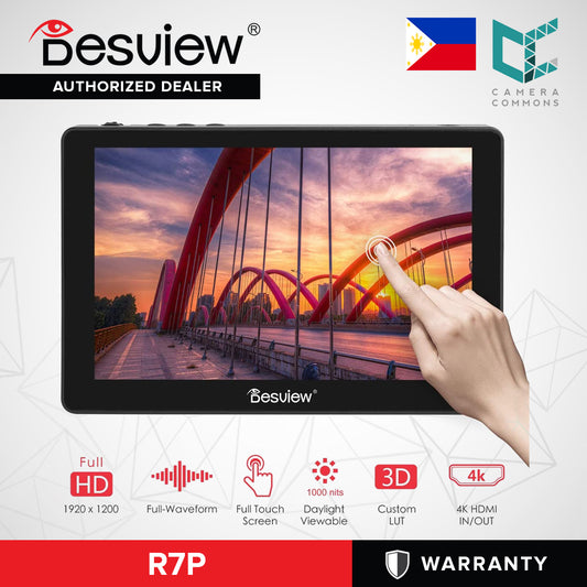 Desview R7P Camera Field Monitor Touch Screen 7" 4K HDMI 1000nit 1920 * 1200 HDR 3D-LUT/Waveform/Vector Scope for DSLR Camera Camcorder