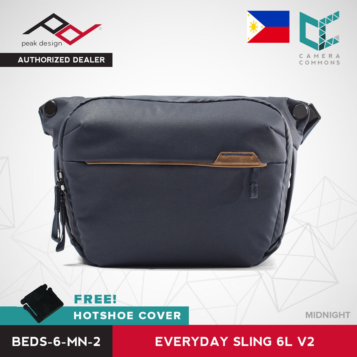 Peak Design Everyday Sling Bag v2 6L Ash Black Midnight Version 2