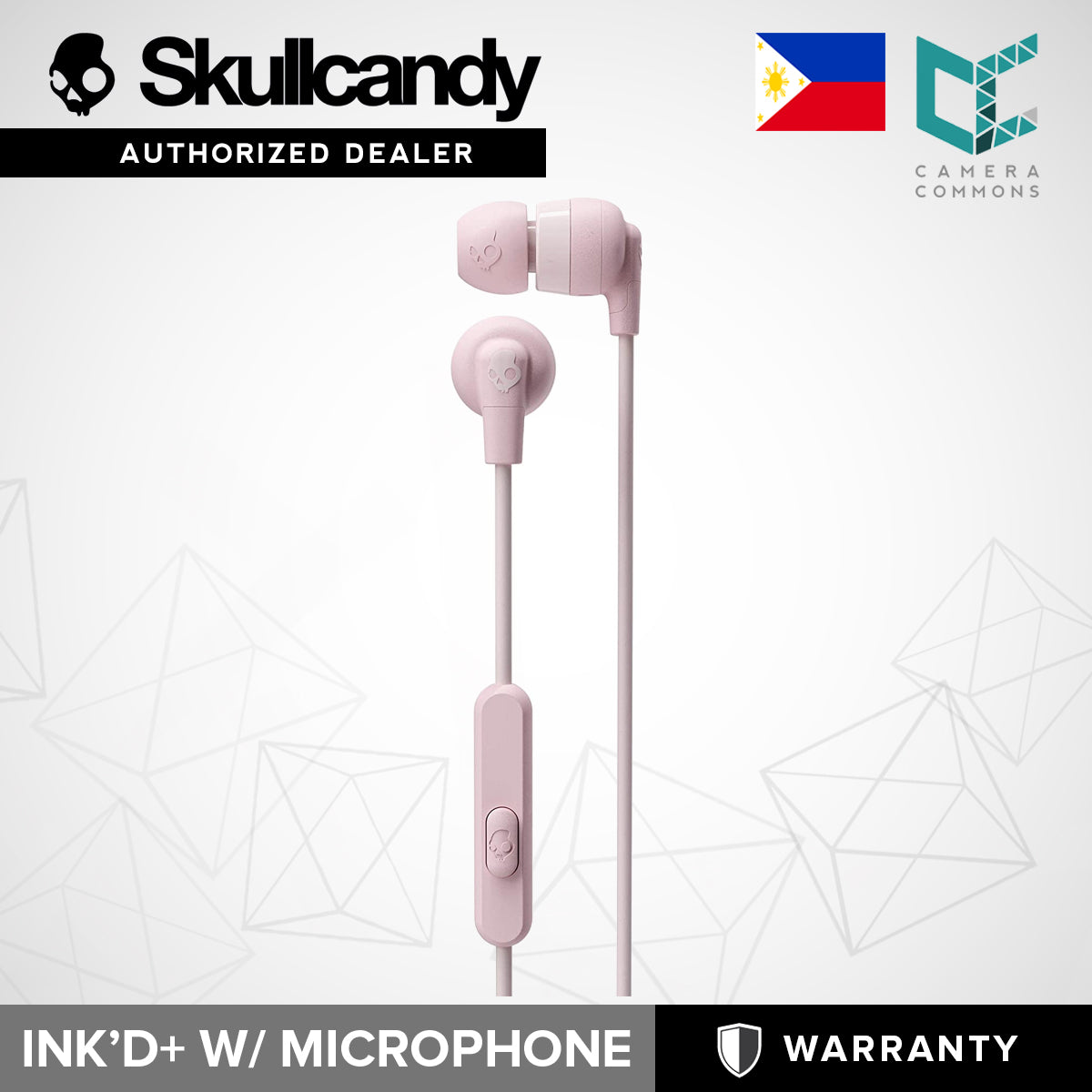 SkullCandy Ink'D+ Wired In-Ear Earbuds with Microphone Headphone Earphone InkD Plus