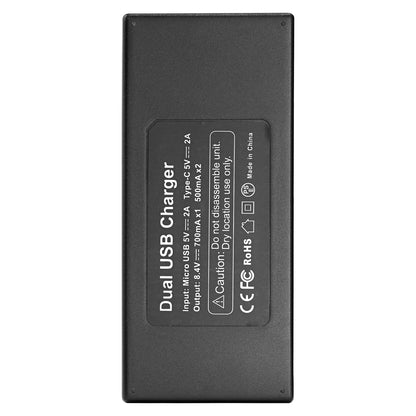 BESTON F970 / F750 / F550 LCD Dual USB Charger (Micro USB Type-C) for Sony Batteries NPF970 NPF750 NPF550 NP-F970 NP-F750 NP-F550