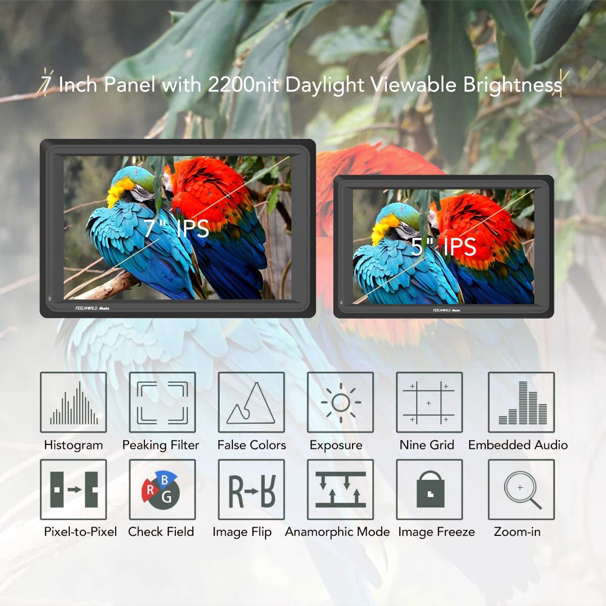 FEELWORLD Master MA7U 7 inch 3G SDI 4K HDMI Field Monitor Full HD IPS Director Video Monitor