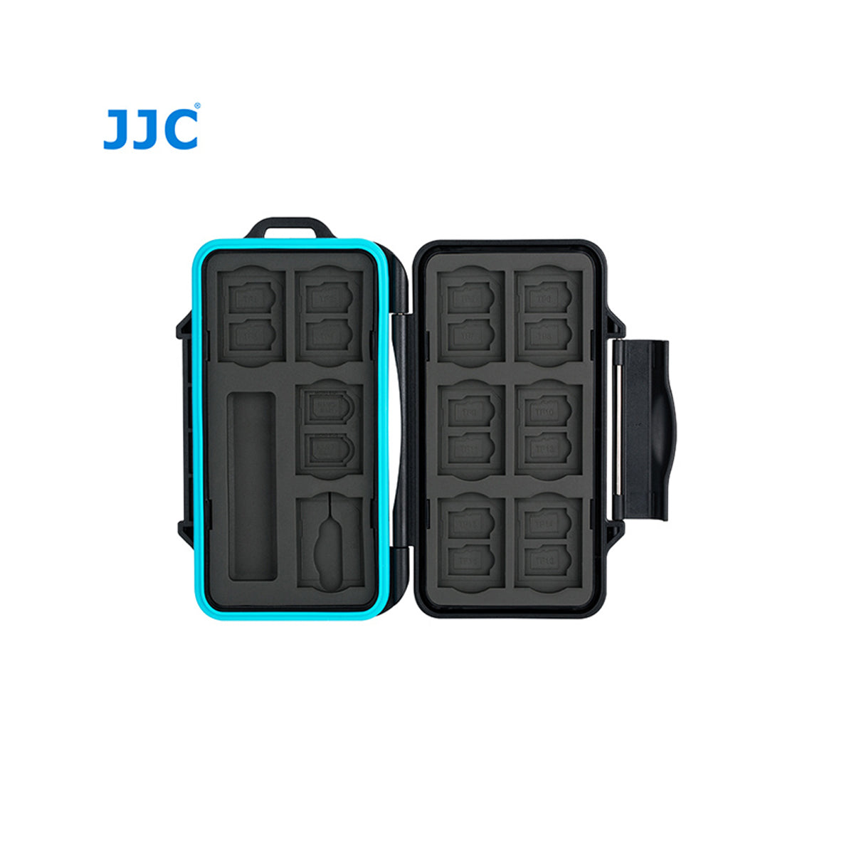 JJC Memory Card Case can store SD x 10, TF x 16, Micro SIM x 2, Nano SIM x 2 (MCR-STS30)
