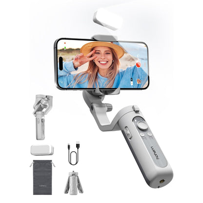 Hohem iSteady XE Smartphone Gimbal Stabilizer Vertical Mode 10 Brightness Levels Magnetic Light