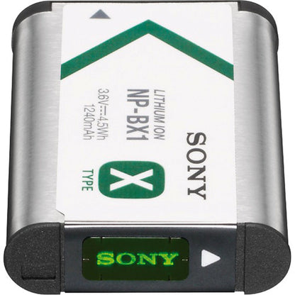 Sony NP-BX1 Rechargeable Lithium-Ion Battery Pack (3.6V, 1240mAh) for Mirrorless Cameras NPBX1