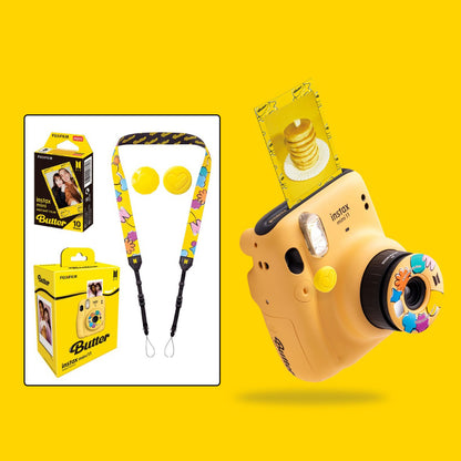 Fujifilm Instax Mini 11 BTS Butter Version Instant Camera Special Edition Buttery Yellow Iconic Pattern BTSxInstax