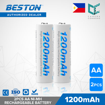 Beston 1200mAh Rechargeable Battery NiMH AA 1.2V High Capacity 1pc 2pcs 4pcs 8pcs 12pcs