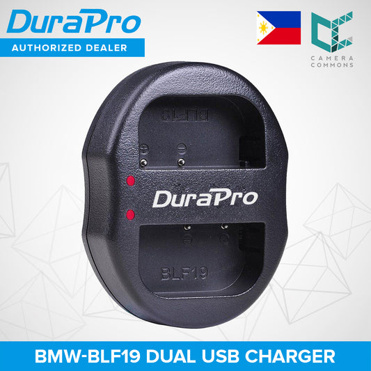Durapro DMW-BLF19 DMW BLF19 USB Dual battery charger for DMC-GH3 DMC GH3 GH4 DMC-GH4 GH5 USB camera dual charger