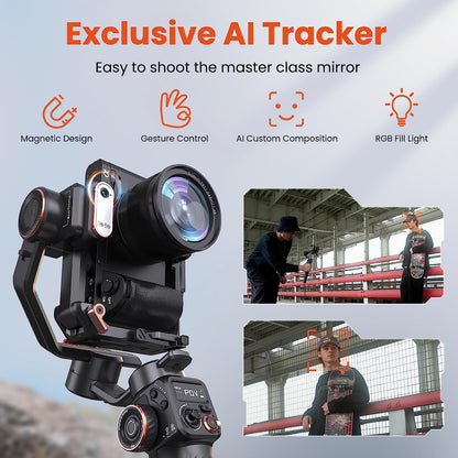 Hohem iSteady MT2 Camera Smartphone Action Cam Stabilizer 4-in-1 Vertical Mode 17H Battery