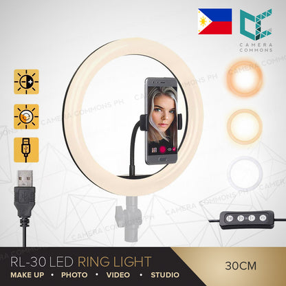 CLEARANCE Ring Light RL30 Pink 30cm