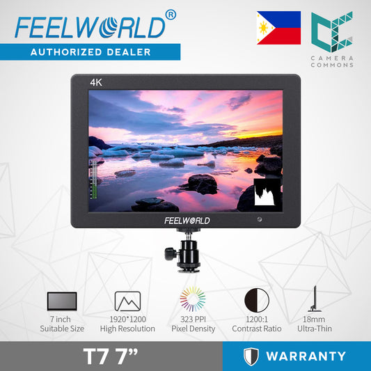 FEELWORLD T7 7 Inch IPS 4K HDMI Camera Field Monitor LCD Video Assist Full HD for DSLR Mirrorless