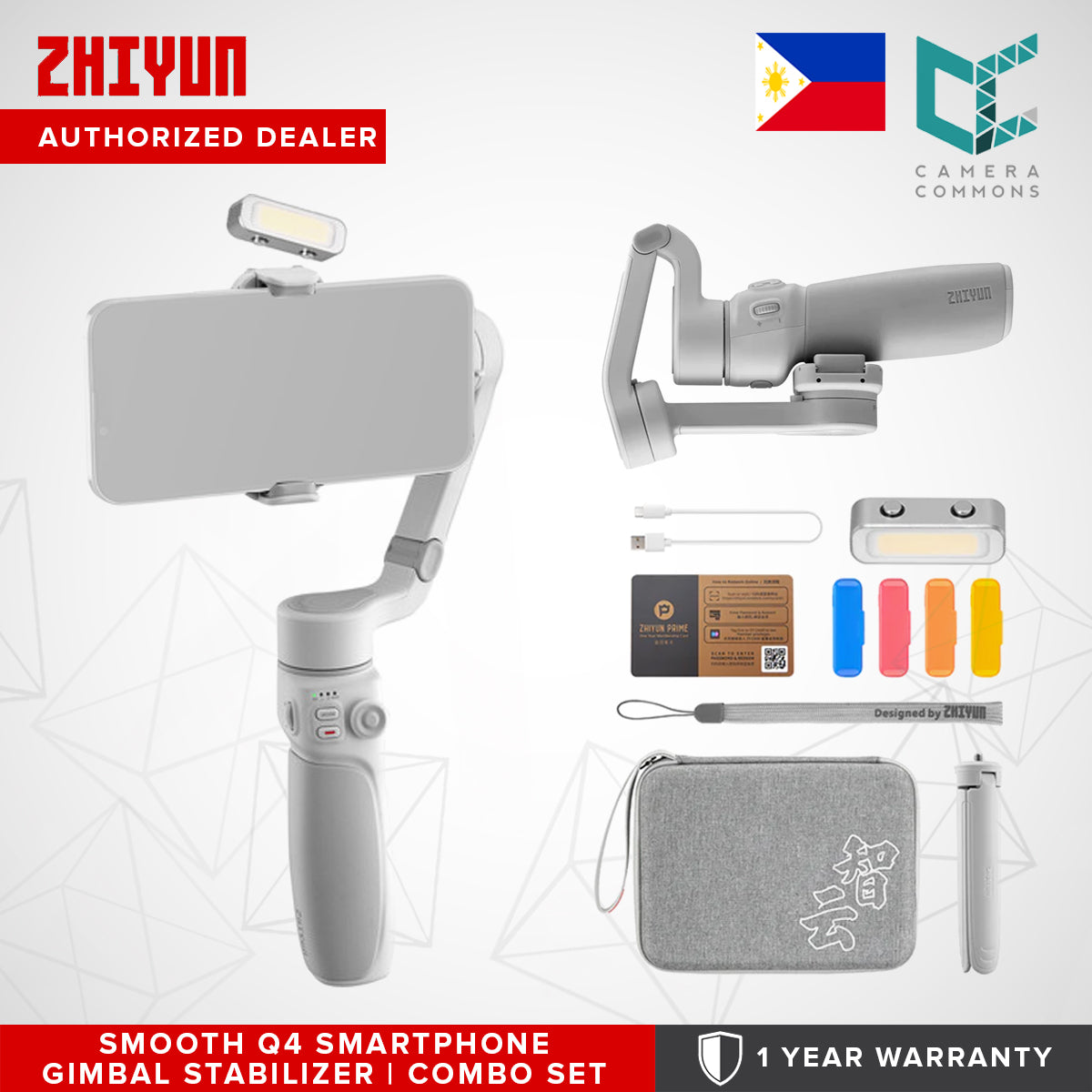 CLEARANCE Zhiyun Smooth Q4 Smartphone Gimbal Stabilizer Standard and Combo Set
