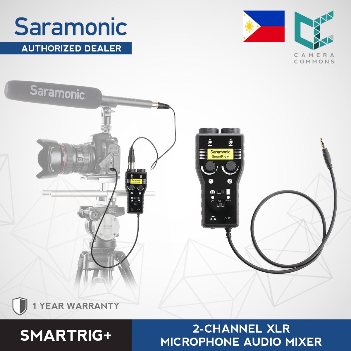 Saramonic SMARTRIG+ 2-Channel XLR Microphone Audio Mixer Preamp Guitar Interface Mic