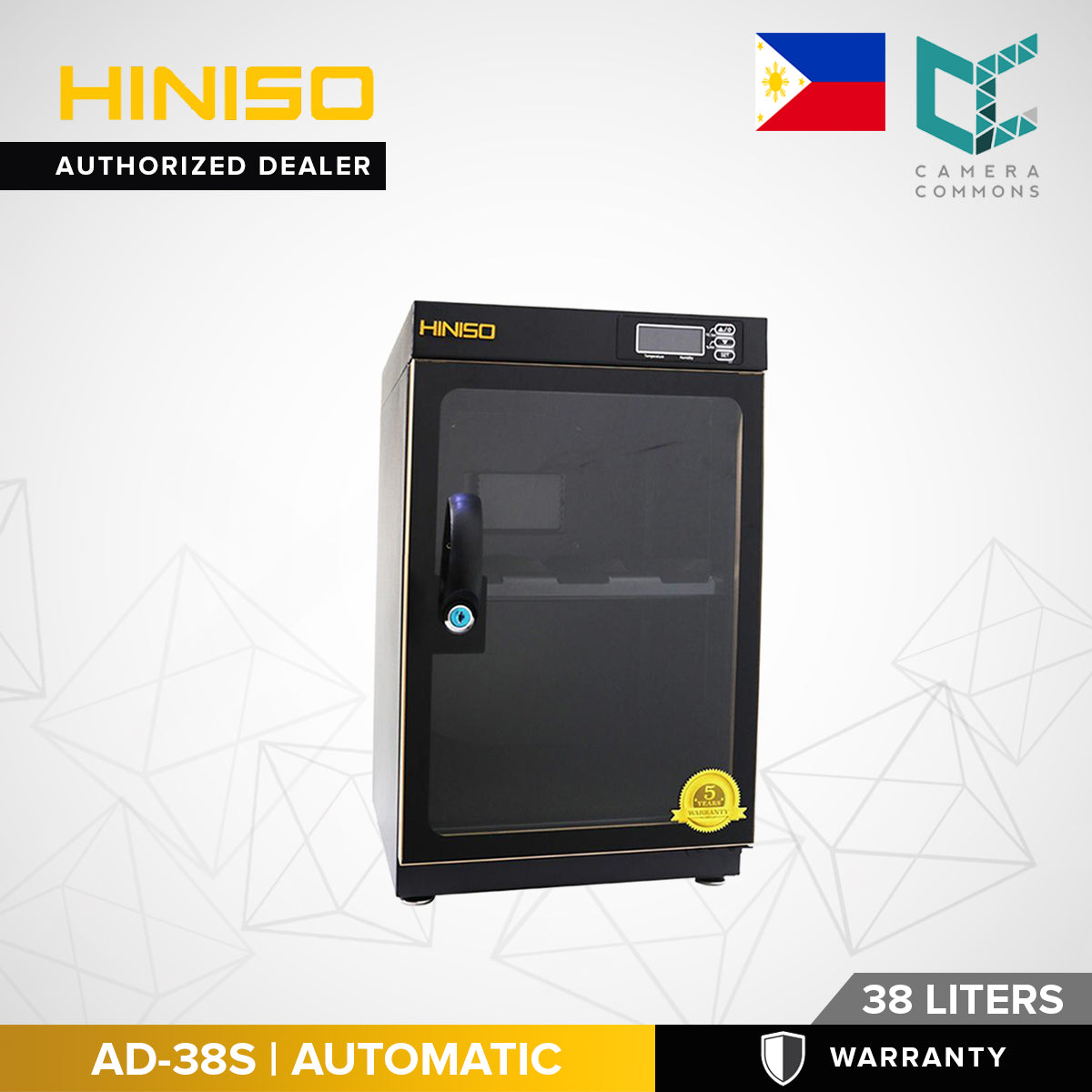 HINISO AD-38S 38L Electronic Automatic Digital Control Dry Box Cabinet Storage for Camera Gears