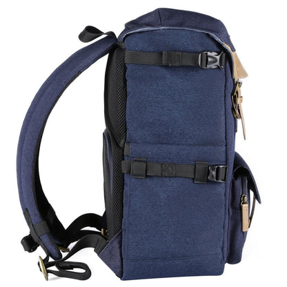 K&F Concept KF13.066 Adventurer Blue Medium Fashion DSLR Camera Backpack Bag for Travel Photography