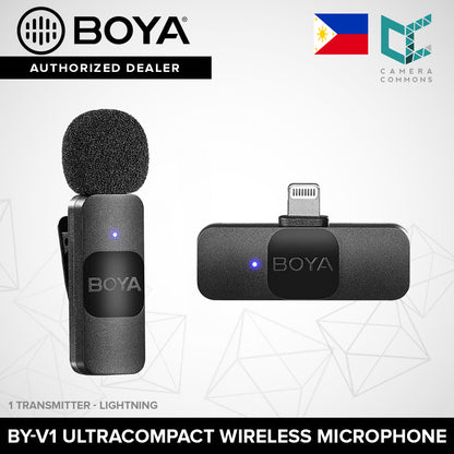 BOYA Ultracompact 2 Person Wireless Microphone System for Smartphone BY-V1 BY-V2 BY-V10 BY-V20