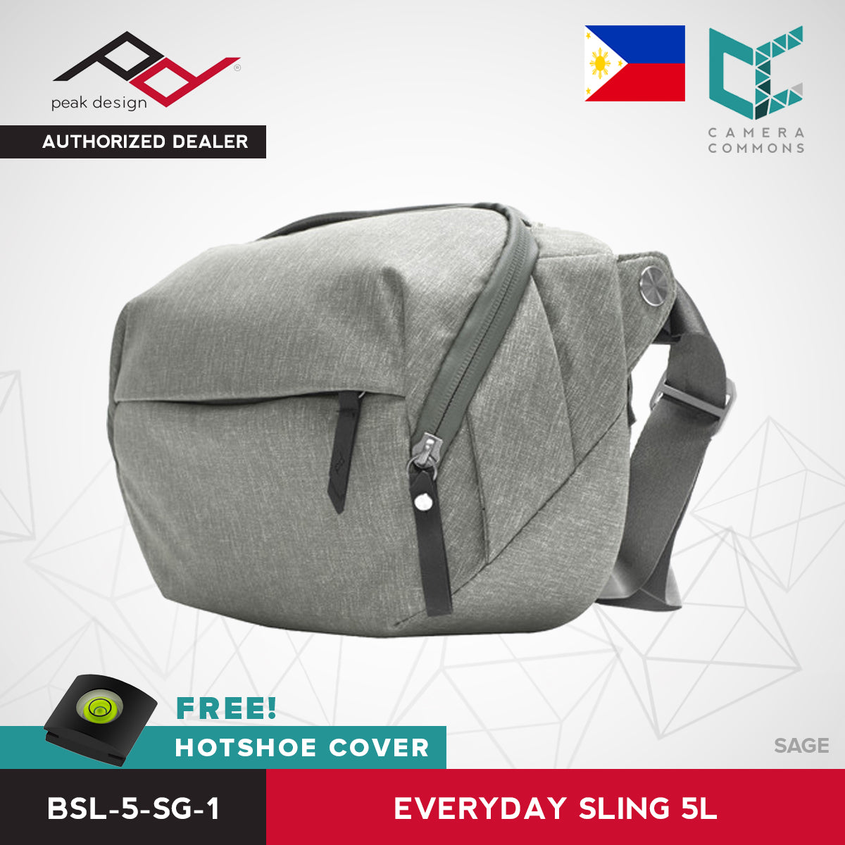 Peak Design Everyday Sling Bag 5L Ash Black Sage