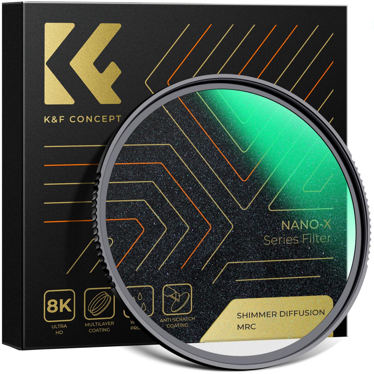 CLEARANCE KF FILTERS 49mm,Nano-X,Optical glass shimmer diffusion 1