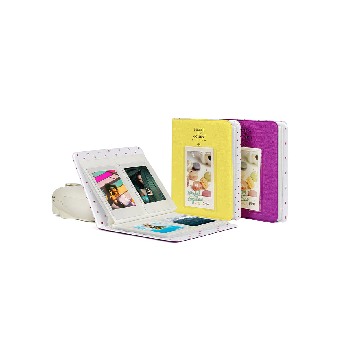 Photo Album Pieces of Moment/Memories 64 Pockets Slots Plain Color for Fujifilm Instax Mini Film