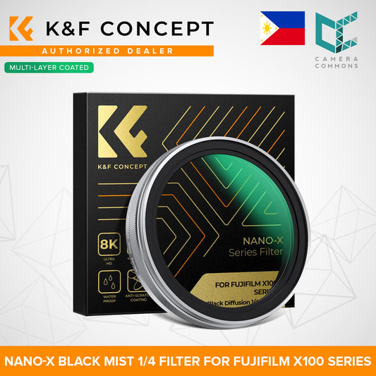 CLEARANCE KF FILTERS Fuji lens 1/4 black mist filter, HD waterproof and scratch-proof, suitable for Fuji X100/X100F/X100S/X100T/X100V/X100VI models, NANO-X series