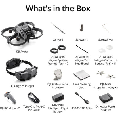 DJI Avata Explorer Combo FPV Drone with Goggles Integra