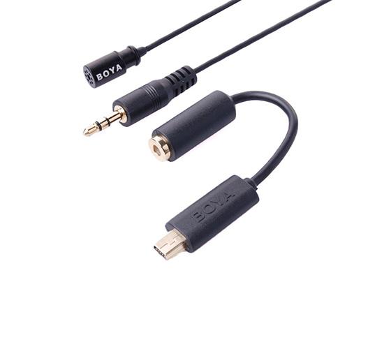 Boya BY-LM20 Lavalier Clip-on Omnidirectional Microphone for GoPro