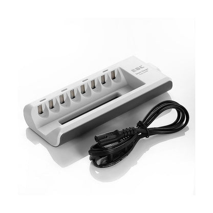 EBL 8 Bay Smart Battery Charger for AA , AAA , Ni-MH , Ni-CD Rechargeable Batteries NiMH NiCD Camera Commons PH