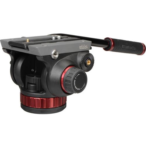 Manfrotto MVK502055XPRO3 MVH502AH Fluid Video Head with MT055XPRO3 Tripod