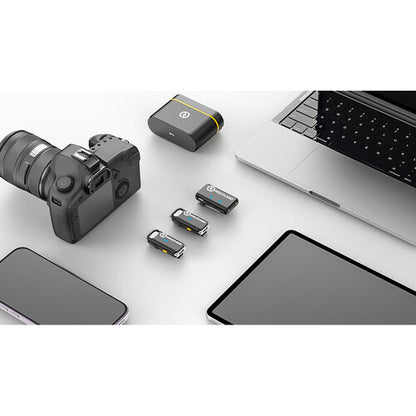 CLEARANCE Hollyland Lark M1 DUO 2-Person Wireless Microphone System 2.4 GHz Black Audio Equipment