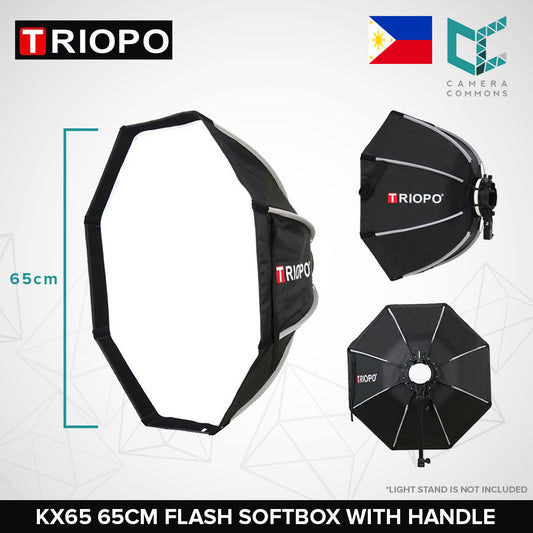 Triopo KX65 65cm Softbox with Handle Octagon Umbrella for Flash Godox V1 Speedlite Outdoor Studio