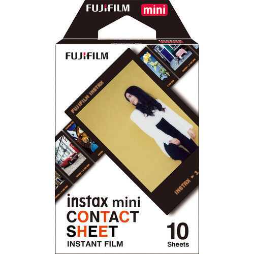 FUJIFILM Instax Mini Contact Sheet Instant Film Old School Retro Design 10 Sheets
